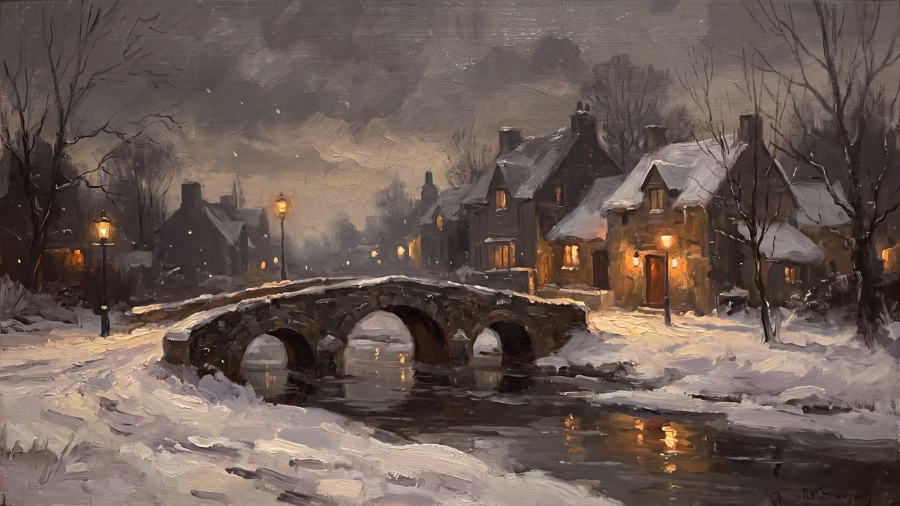Stone Bridge at Dusk
