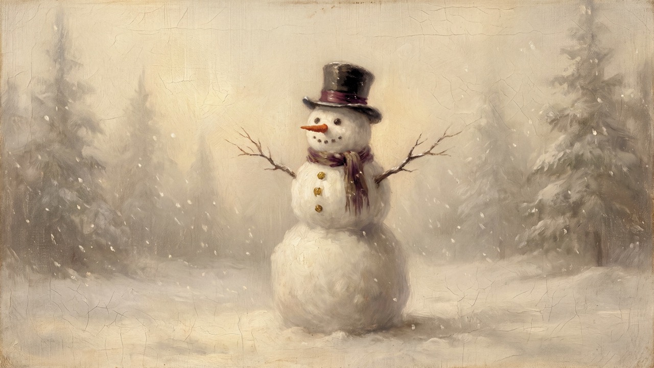 Vintage Snowman