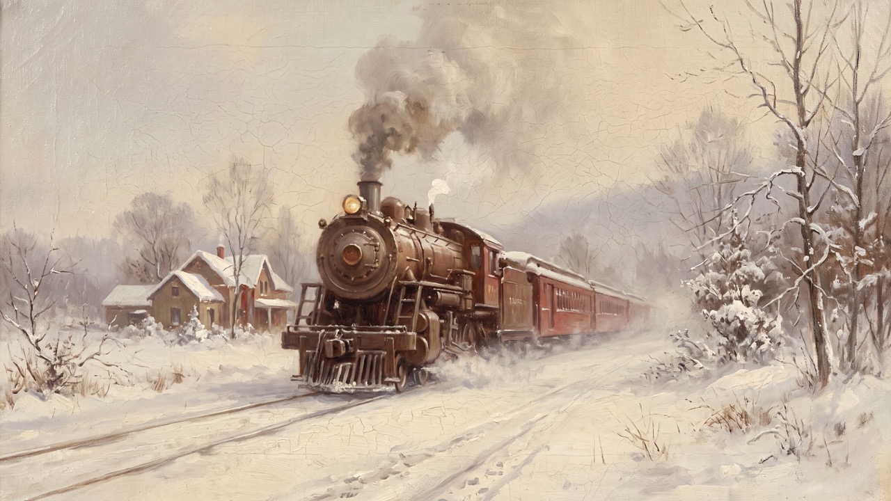 Winter Steam Train